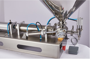 Khí nén cà ri nước sốt mỹ phẩm Kem <span class=keywords><strong>Salsa</strong></span> Piston mật ong phụ bơ đậu phộng sô cô la cà chua tự động Dán Máy chiết rót - Product Image 6