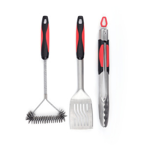 ชุดอุปกรณ์ปิ้งย่าง 3 ชิ้น ตะหลิวสแตนเลส ที่คีบ แปรงอเนกประสงค์ สำหรับทำบาร์บีคิวกลางแจ้ง - Product Image 1