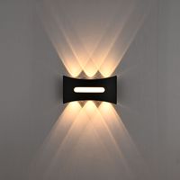 Applique murale pour jardin extérieur étanche IP 65 LED SMD 3000k 6000K applique murale en aluminium