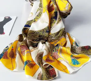 silk fabric printed 100% mulberry silk for scarf silk saree pajamas