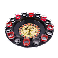 Roulette russe jeu à boire avec 16 verres à liqueur Roulette jeu à boire jeu de barre pour adulte tourner la roue jeu de fête