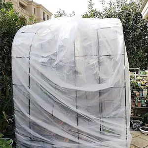 0.1mm şeffaf PE branda Film yağmur geçirmez Tarp bahçe etli bitkiler kapak barınak ev bahçe mobilyaları yağmur kılıfı