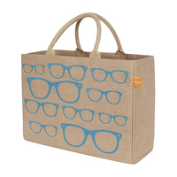 Sac fourre-tout en jute personnalisé, écologique, durable, grande capacité, luxe, avec poignée