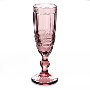 ワインとピンクのシャンパンフルートグラス10オンスモエリブシャンパンドリンクサンドビーチシャンパングラスセット夫の結婚式用 - Product Image 3