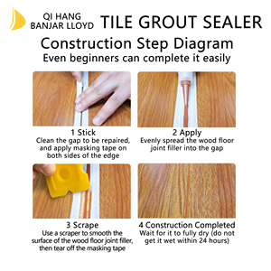 Professional High-quality Double Components <b>Epoxy</b> <b>Resin</b> Ceramic Tile Grout 400ml Quick-drying Sealant for Construction Good - Product Image 4
