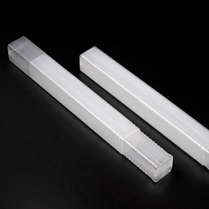 Transparent plastic square telescopic pack tube for CNC end mill tool packing Plastic packaging box for drill bits