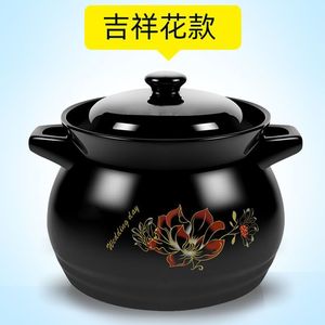 หม้อดินเผาทนความร้อน 5 ลิตร สำหรับตุ๋นซุปและน้ำสต๊อก - Product Image 2