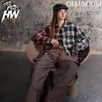 Desain Fashion Urban Streetwear Unisex Tanpa Jahitan Avant-Garde yang Dapat Disesuaikan, Musim Semi, 100% Katun, Ukuran Besar, Bernapas, Kualitas Tinggi