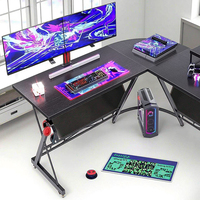 Nouveau L en forme de bureau coin ordinateur portable Table d'étude poste de travail support libre travail étudier bureau de jeu en gros