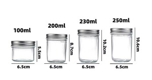Tùy Chỉnh 100Ml 150Ml 200Ml 230Ml 250Ml Nhỏ Lọ Thủy Tinh Caviar Mật Ong Lọ Thủy Tinh Dưa Chua Kim Chi Mứt Lọ Thủy Tinh Có Nắp Đậy - Product Image 4