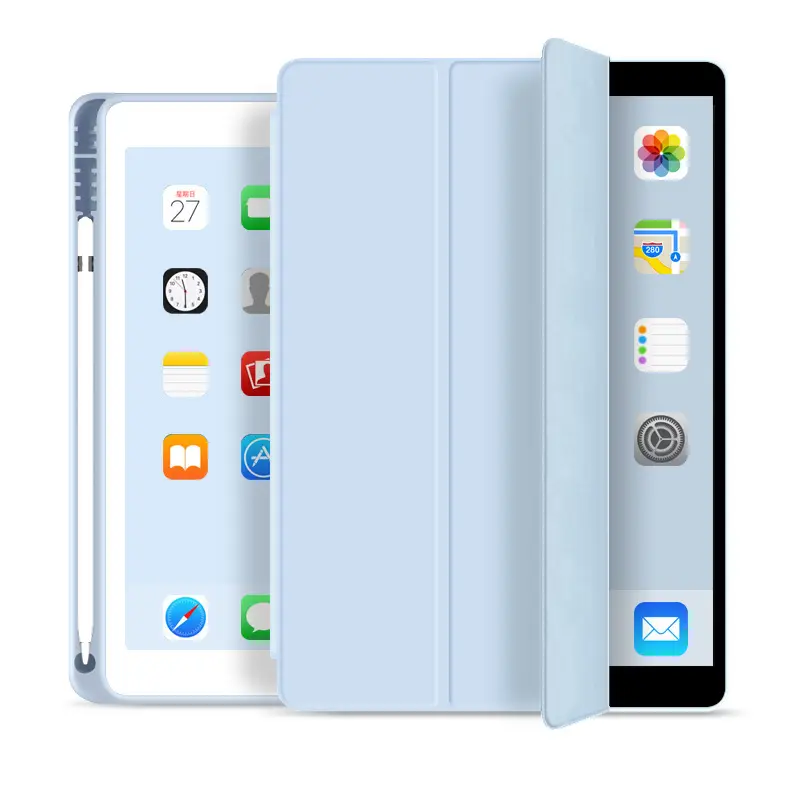 2022 Pencil Holder Case Soft TPU PU Leather for iPad 10 Case Ce Shockproof Waterproof Dustproof Cover 10.9 inch
