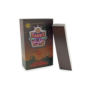 Haute qualité <span class=keywords><strong>Oracle</strong></span> Tarot Deck personnalisable or noir papier matériel cartes à jouer imprimé en usine avec des bords de voyant léger - Product Image 1