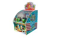 Machine de jeu d'arcade commerciale d'intérieur à monnayeur pour 2 joueurs, tir de balles pour enfants, jeu de rédemption de balles à double pistolet pour centre de jeux