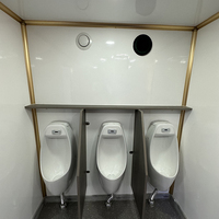WC mobile de luxe extérieur portable, remorque toilettes VIP personnalisée, remorque WC et douche pour camping