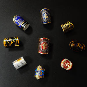 Etiqueta Adhesiva de Vinilo con Logotipo Personalizado, Estampado en Relieve con Lámina Dorada de Lujo para Cigarros y Vino, Impresión en Caliente - Product Image 6