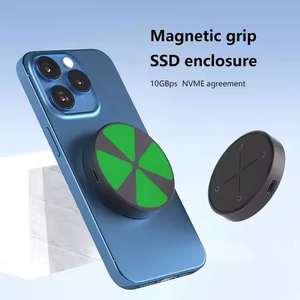 Venta caliente RGB Light Cooling Disipation M.2 USB 3.1 a caja de disco duro móvil NVME/NGFF 2 en 1 Protocolo dual Estado sólido - Product Image 5