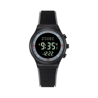 ALFAJR Montre sport islamique pour garçons Montre-bracelet de prière WY-16 Azan Athan Alarme avec calendrier Hijri Boussole automatique Horloge de mosquée Reloj