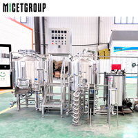 Microbrasserie 300L populaire, système de brassage à 2 cuves de haute qualité, projet clé en main pour microbrasserie artisanale à vendre