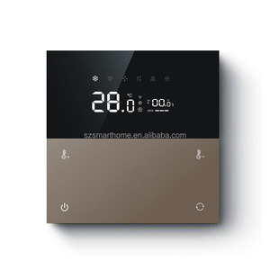 Termostato inteligente para el hogar, sistema controlador de temperatura de aire acondicionado <span class=keywords><strong>Wifi</strong></span>, funciona con Alexa, Google Home, aplicación Tuya, interruptor de termostato - Product Image 4