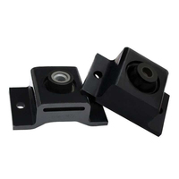 Aisladores Antivibración de Caucho Natural Negros, Certificación ISO9001, Servicios OEM, Dureza 70 Shore para Generadores