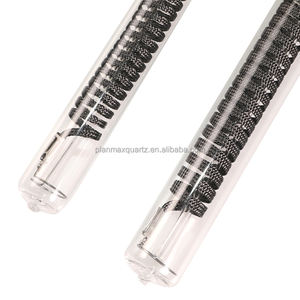 فرن حراري من الألياف تحت الحمراء البعيدة قطع غيار زجاج الكوارتز عنصر التدفئة بأنبوب - Product Image 2