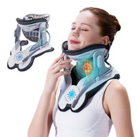 Dispositivo de Tracción Cervical para Fisioterapia, Quiropráctica, Estirador de Cuello Ortopédico Ajustable para Uso en Casa y Clínica