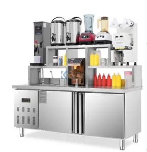 Bubble Tea Winkel Ontwerp Melk Thee Winkel Apparatuur Juice Bar Bubble Thee Machine Volledige Set Voor Verkoop