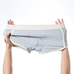 8207 Boxers en soie glacée pour hommes, sous-vêtements d'été décontractés, pantalons de <span class=keywords><strong>pyjama</strong></span>, caleçons en stock, usine chinoise - Product Image 4