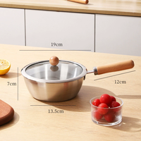 Marmite en acier inoxydable à fond composite anti-déformation, disponible en plusieurs tailles, pour cuisinières à induction et à gaz, pour la cuisine