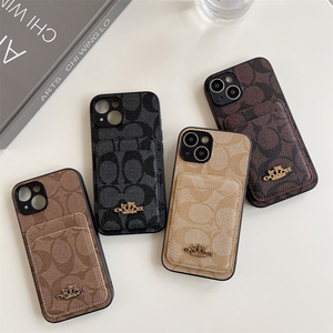 Étui de luxe en <span class=keywords><strong>cuir</strong></span> pour <span class=keywords><strong>iPhone</strong></span> 17 16 15 14 13 12 11 <span class=keywords><strong>XR</strong></span> XS Max 7/8 Plus Étui de téléphone design en <span class=keywords><strong>cuir</strong></span> pour carte - Product Image 2