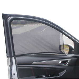 Pare-soleil de voiture en maille noire, rideau pour fenêtre latérale, universel, respirant, en nylon extensible, pour Toyota - Product Image 4