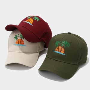 Casquette de baseball en coton de qualité 1.1 OEM ODM avec broderie de <span class=keywords><strong>palmier</strong></span>, usine BSCI pour <span class=keywords><strong>la</strong></span> vente en gros, style vintage, MOQ - Product Image 2