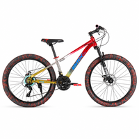 VTT MTBGO BMX Nouveau Modèle 26 Pouces Cadre en Acier 21 Vitesses Frein à Disque Jante Double Paroi 32H Léger