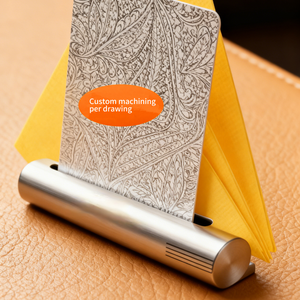 ที่ใส่บัตรธุรกิจสแตนเลสแบบกำหนดเอง ด้วยการตัดเฉือนด้วยเครื่อง CNC และการตัดด้วยลวด EDM พร้อมส่วนประกอบทองเหลืองแท้ - Product Image 1
