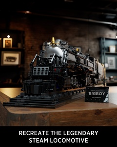 Locomotora de tren de vapor Nifeliz Big Boy con juego de bloques de construcción personalizados como regalos de Navidad para adolescentes y niños - Product Image 3