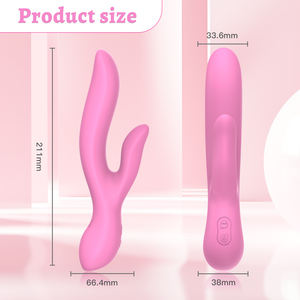 Vibrador de Conejo de Doble Cabeza de Silicona Suave Ylove, Estimulador de Punto G y Vagina para Mujeres - Product Image 2