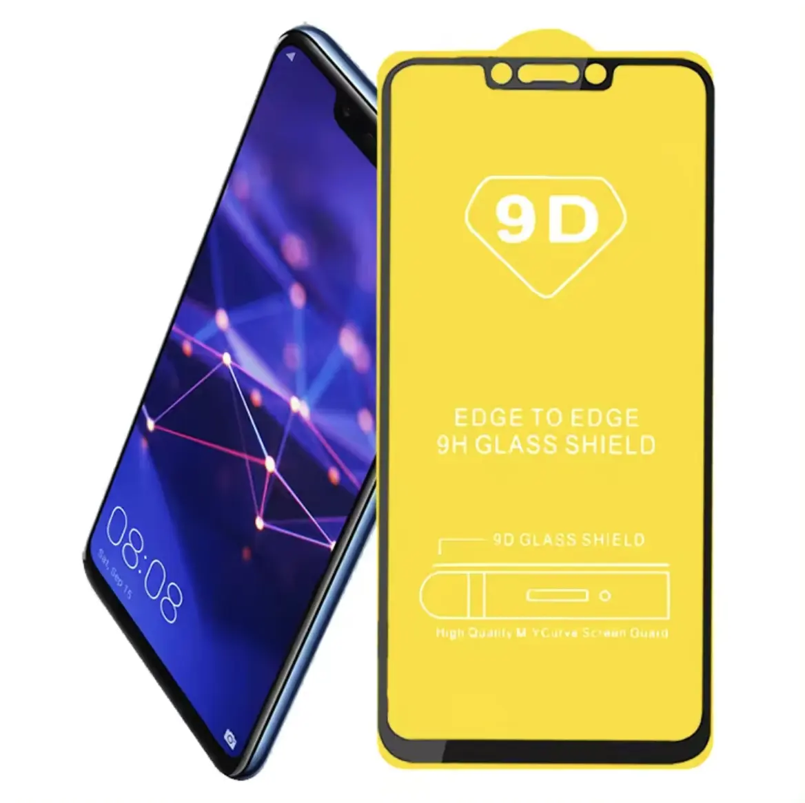 Oem Odm 9d Anti Explosie 2.5d Zijde Print Schermbeschermer Volledige Cover Gehard Schermbeschermer Voor Honor View 30 V30 Pro