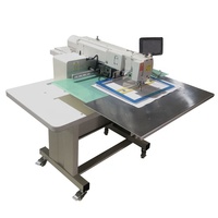 Machine à coudre industrielle manuelle à plat, robuste, à une aiguille, pour bagages, chaussures, jeans, sacs à dos, avec point de verrouillage programmable