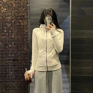 Top Sportivo da <span class=keywords><strong>Donna</strong></span>, Giacca Slim per Yoga e Corsa, Set Autunno/Inverno, Cardigan Caldo con Zip - Product Image 6