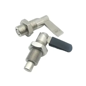 PXVBK16-8 Stainless Steel dan Baja Pengindeksan Plunger-Benang Lever Type Kacang