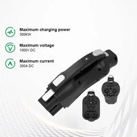 Adaptateur de chargeur DC pour véhicules électriques AICKSN, 300A 1000V DC, convertisseur CCS2 vers GBT, norme IEC62196-2, garantie de 12 mois pour véhicules électriques