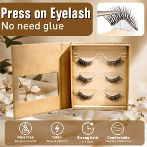 Ciglia Finte 3D Riutilizzabili in <span class=keywords><strong>Visone</strong></span> Sintetico, Fatte a Mano, Cruelty-Free, con Banda Trasparente, Naturali, per Trucco da Festa, a Striscia, Effetto Volume, che si Illuminano al Buio - Product Image 5
