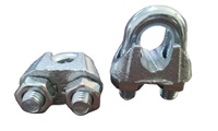 Clips de câble métallique galvanisés malléables Produit de gréement de câble