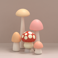 Mini masseur vibrant personnel en forme de champignon avec 10 vitesses, étanche IPX7, rechargeable par USB et 50 dB de bruit