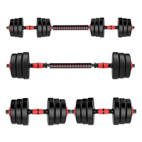 Set de Mancuernas Ajustables de 10 kg en Stock en España, Éxito de Ventas con Barras Multifunción, Envío Rápido para Uso Doméstico