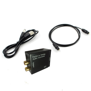 Convertisseur audio numérique-analogique avec câble coaxial optique pour connexion haut-parleur TV - Product Image 1