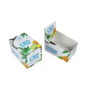 Boîtes d'emballage en carton ondulé imprimé, petit comptoir, pour magasin de détail, boîte d'affichage en carton personnalisée