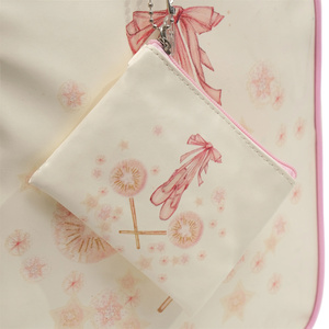 Bolsa de Ballet para Niñas con Mini Monedero para Clases de Danza, Resistente al <span class=keywords><strong>Agua</strong></span>, de PU, con Estampado de <span class=keywords><strong>Bailarina</strong></span>, Bolsa Deportiva Infantil, Venta al Por Mayor - Product Image 6
