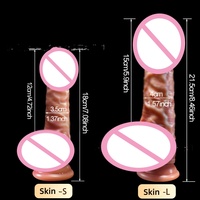 Dildos réalistes pour femmes lesbiennes, jouets sexuels pour adultes 18+, avec peau réaliste, prépuce coulissant, testicules, dildo anal, gros pénis