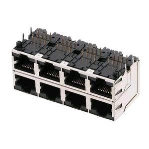 Conector RJ45 Modular sin Magnético de la Serie RJSAE, Tipo Dividido, 2X4, RJSAE538008 - Product Image 1